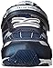 TSUKIHOSHI 3022 SPORT Strap-Closure Machine Washable Baby Sneaker Shoe with Wide Toe Box and Slip-Resistant, Non-Marking Outsole, Navy/Silver - 5 Toddler (1-4 years)