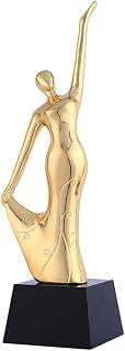 BAFAFA Dance Trophy Decade Awards Ballerina Gallery Sculpture Trophy - Ballet Dance Award - 12 Inch Tall (Color : Gold, Size : 30cm) Trophy