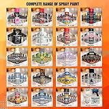 7 Mix Cans Fluorescent Neon Spray Paint Multipurpose Aerosol DIY Graffiti (Banksey) N0 CFCs Extra Bright Assorted Colours Paint Blue Green Orange Pink Yellow Red Purple 200ml - A3 - Image 5