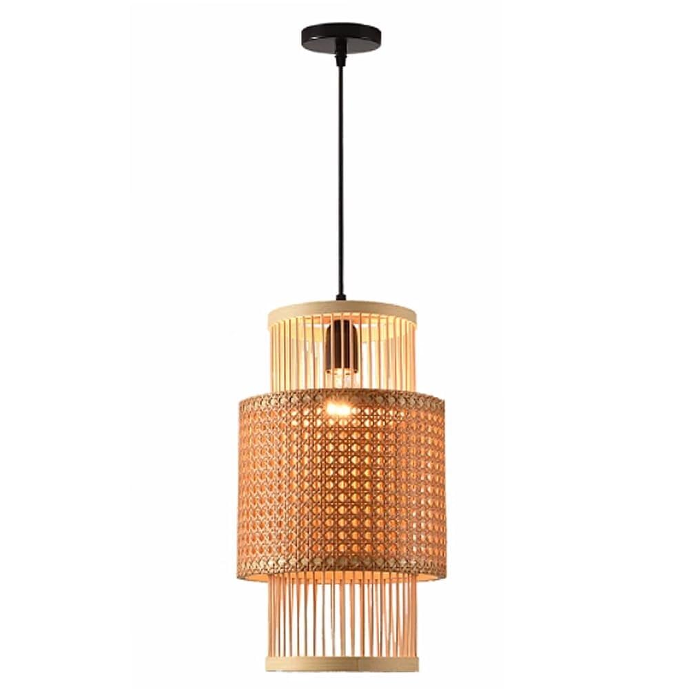 TONFON Wabi-Sabi Hallway Chandelier Bamboo Hanging Lamp