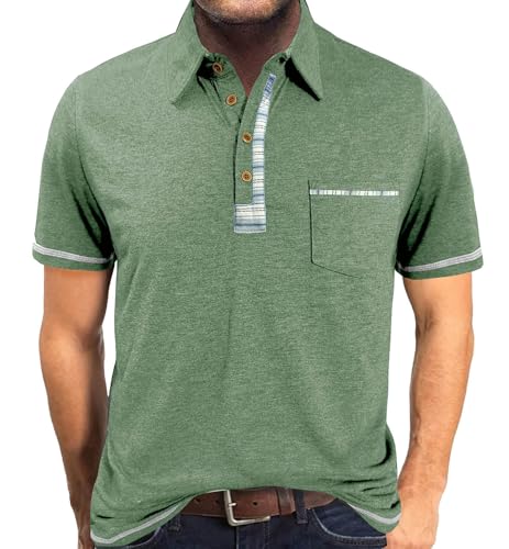 Polo homme manches courtes contre la chaleur vêtement d'été fluide