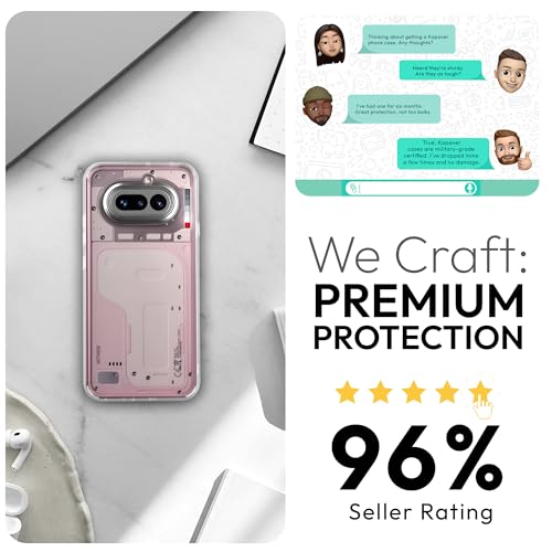Image of KAPAVER Impulse Case for Nothing Phone 4a | Hard Protection Clear Case for Nothing Phone 4a (Clear)