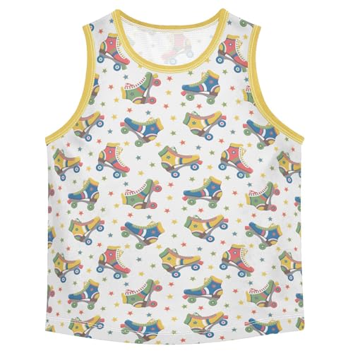 Baby Boys Sleeveless Tank Top Roller Skates Toddler Athletic Vest 3-10T