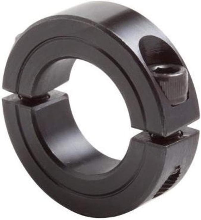 DSC24X1-1/2 Black Oxide Double Split Shaft Collar, 1-1/2" Bore Size, 2-3/8" Outside Diameter, 9/16" Width