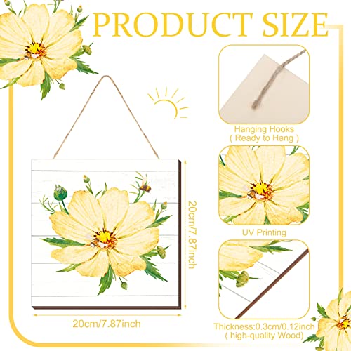 4-Pcs-Hello-Summer-Sign-Rustic-Wood-Decor-Farmhouse-Daisy-Summer-Decor-Welcome-Summer-Wall-Hanging-Plaque-Wooden-Wall-Decor-for-Home-Front-Door-Kitchen-Office-School-787-x-787-Inch 4 Pcs Hello Summer Sign Rustic Wood Decor Farmhouse Daisy Summer Decor Welcome Summer Wall Hanging Plaque Wooden Wall Decor for Home Front Door Kitchen Office School 787 x 787 Inch