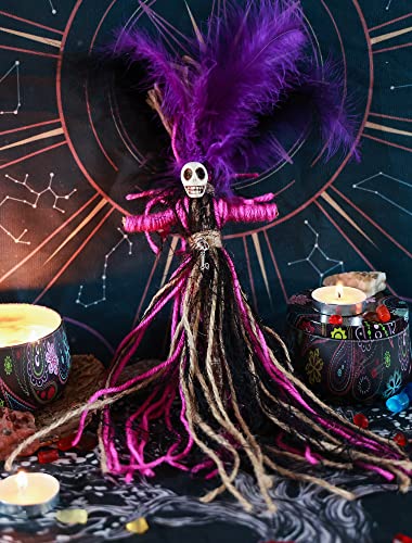 Muñeco Voodoo artesanal hecho a mano set espeluznante miniatura 1