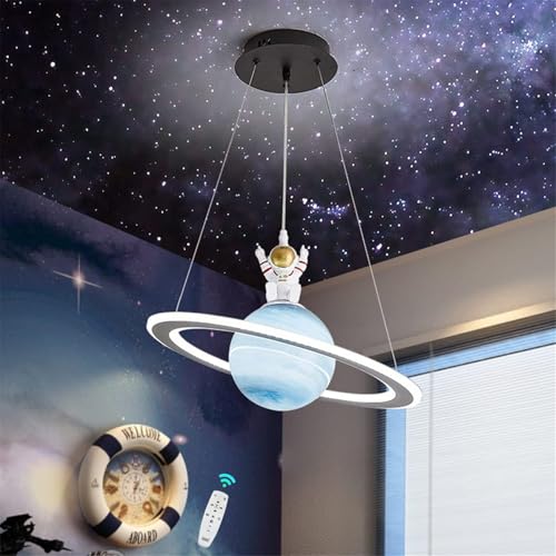 Plafonnier dimmable noir suspension moderne luminaire salon 48cm
