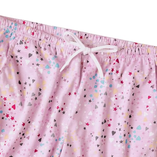 Image of ENJOYNIGHT Women Pajama Shorts Cotton Lounge Bottoms Sleep Shorts with Drawstring & Pockets