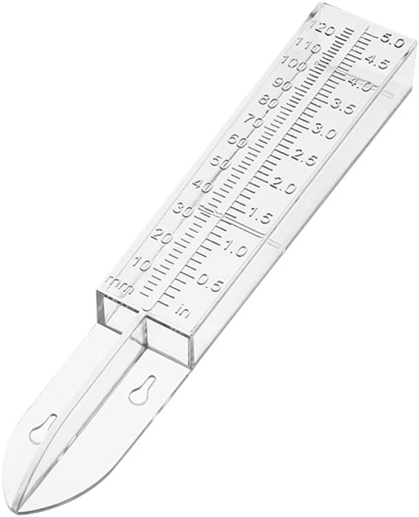 VISEMAN Home Plastic Rain Gauge -2 Pcs Clear Rain Water Meter/Simple Rain Water Measuring Device for Garden Lawn Yard