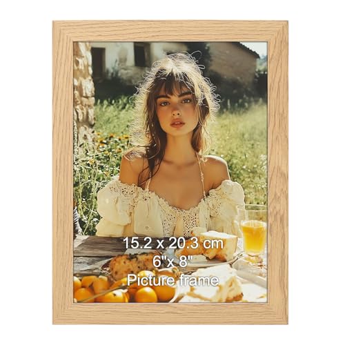 Vasemouh Marco 15x20 Cm, Marco De Foto 20x15 Cm De Mdf En Color Madera, Ideal Para Salones, Dormitorios, Exposiciones De Arte, Oficinas Y Cafeterías.