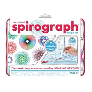 Spirograph Design Set Collectors Tin – Arts and Crafts, Kids Toys, Art Supplies, Craft Supplies, Drawing Kit, Spiral Art, Classic Gear Design Kit, Pens, Design Sheet Included, Ages 8 and Up
