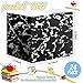 Chivertion 24 Pcs Composition Book Desk Dividers Privacy Folders Testing Dividers for Students Marble Texture Trifold Table Desk Privacy Panel Test Folders for School Teacher Student Study Test Home