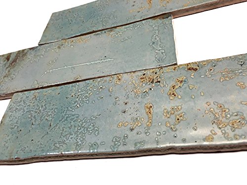 3X12 Palermo Collection Aqua Glazed Ceramic Tile Backsplash Decor Wall Bath #TOP1