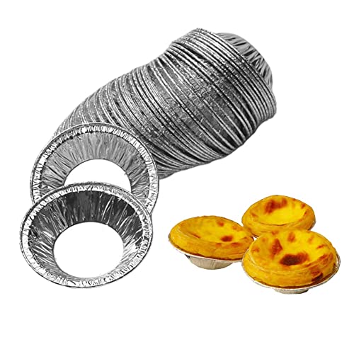 Jilukibo BAKINGCUPS250PCS 250Pcs Disposable Aluminum Foil Tart Pan Baking Cups thumb #3