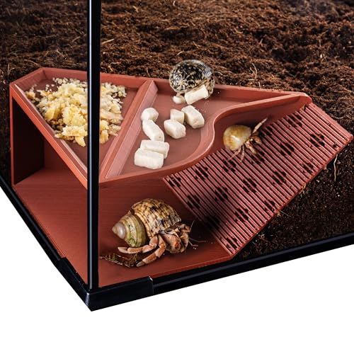 Hermit Crab Cave Habitat with Climbing Tunnel Hermit Crab Tank Accessories & Climbing Toys Habitat Decor for Pet Crab (for Crabs up to 2.4in Tall)