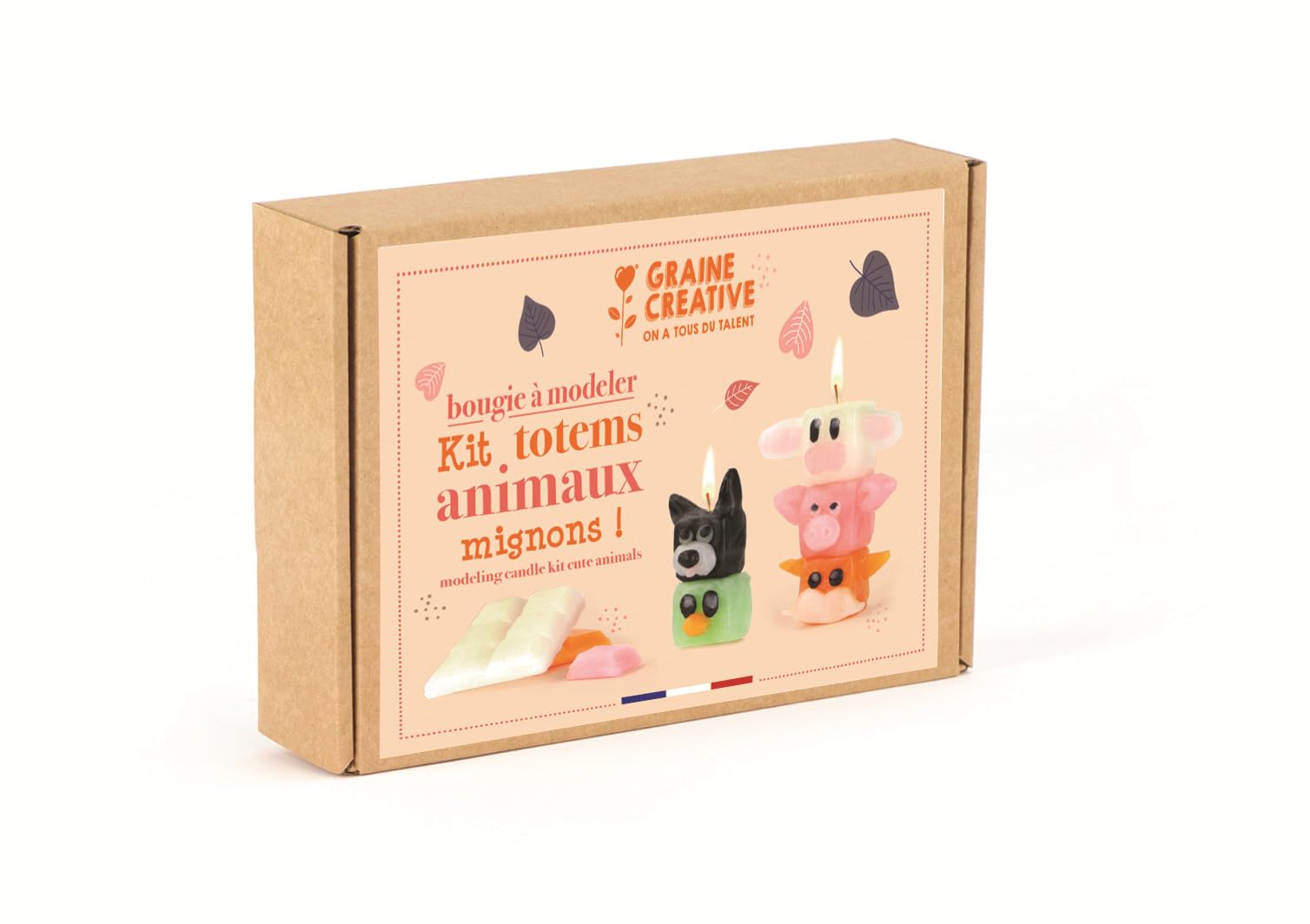 Graine Crative Craft Kit - Animal-shaped Candle Making - For Kids 6+