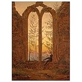 JUNIWORDS Poster, Caspar David Friedrich, Der Träumer, Klosterruine Oybin, 30 x 40,5 cm