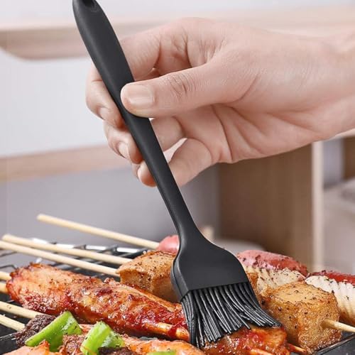 WeddHuis 4 Stucke BBQ Backpinsel Silicone Basting Pastry Brush für BBQ, Grill, Backen, Kochen (4 Farben)