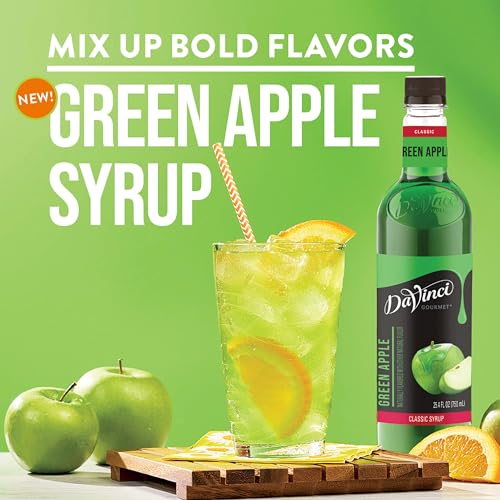 Image of DaVinci Gourmet Green Apple Syrup, 25.4 Fluid Ounces (Pack of 1)
