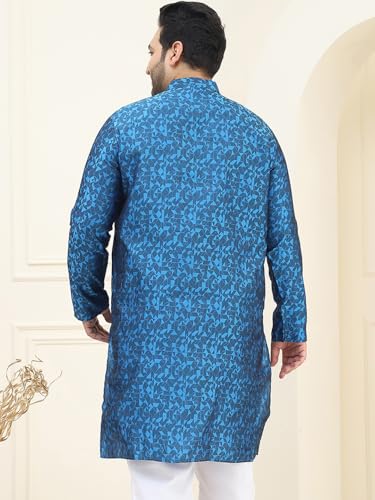Image of SOJANYA Plus (Since 1958) Men's Cotton Blend Printed Only Long Kurta