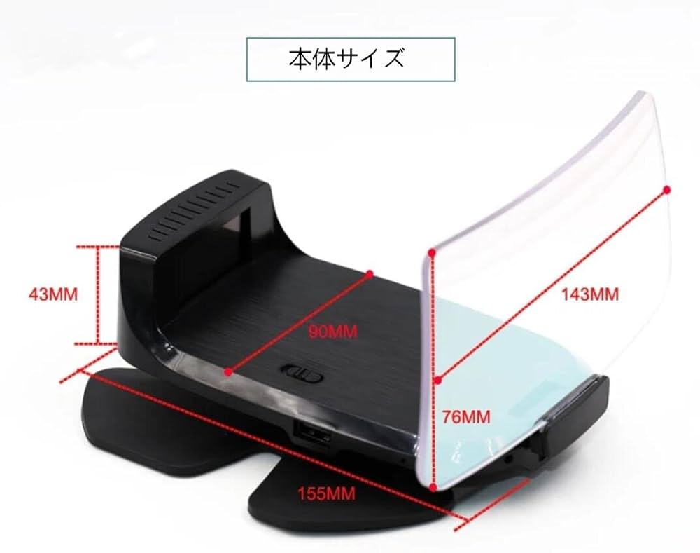 Eanop M60 hud7 ヘッドアップディスプレイ EANOP M60 HUD 7'' Digital OBD2 Head Up Display Car Media