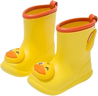 Wellington boots girls rain boots short boots waterproof garden shoes rain shoes non-slip cartoon children's rubber boots outdoor boys ankle boots rain boots