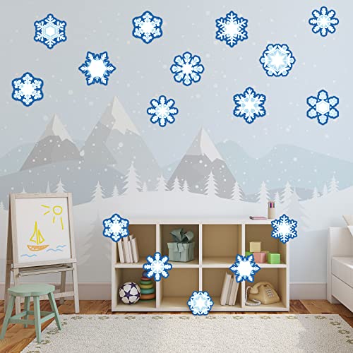 Découpes d'hiver flocon de neige pour décorer la classe sans perdre de temps à tout découper - 6