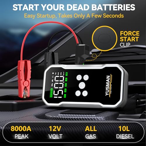 8000A Jump Starter with Air Compressor