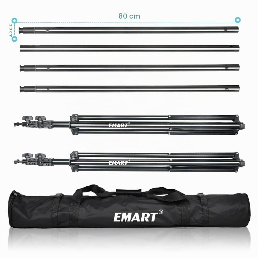 EMART 2,8 x 3m Supporto per Fondale Fotografico, Supporti Sfondo Fotografia | Studio Video, Feste, Matrimoni