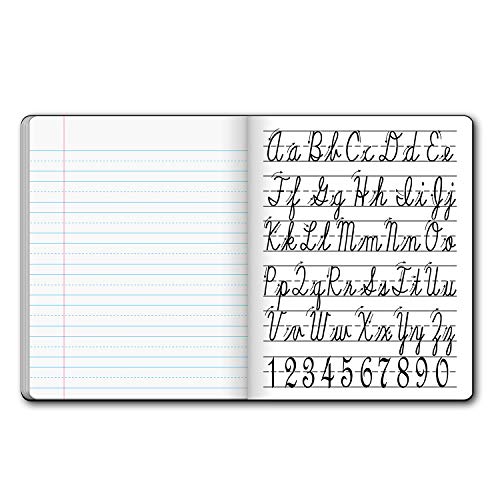 iScholar Livro de Composição Primária Grau 1, 19 x 24 cm, 80 folhas, Página Skip Line, Mármore Verde