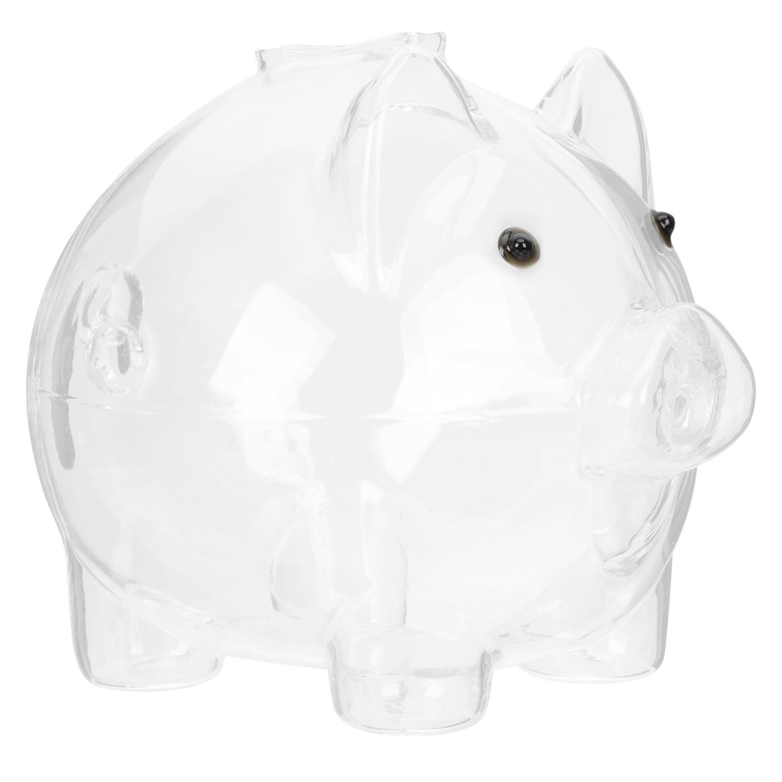 Tirelire cochon en verre décorative pour chambre d'étude et bureau d'enfant