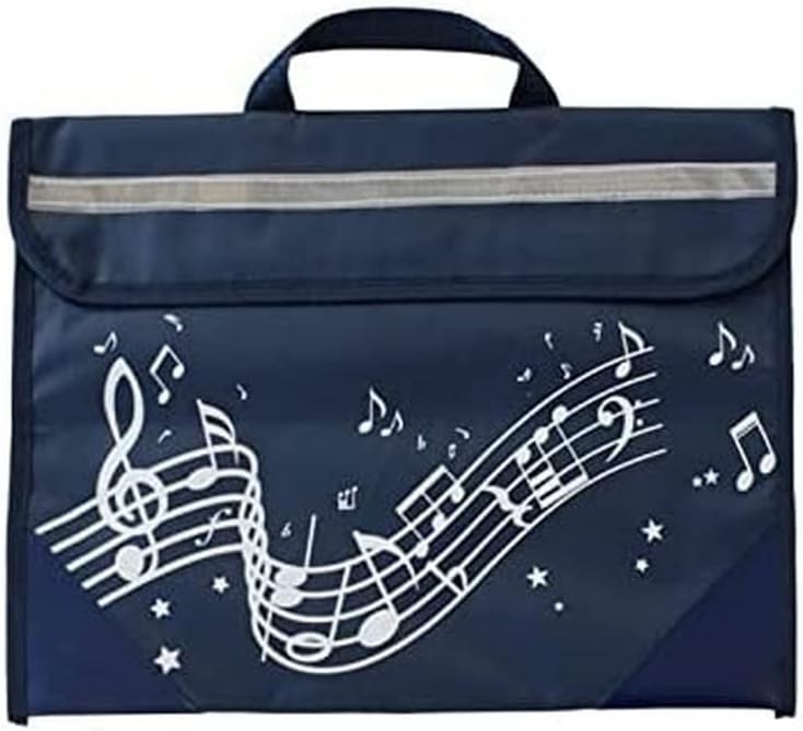 Musicwear - Wavy Stave Music Bag - Navy Blue: Music Bag