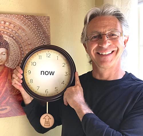 Now Clock - Mindfulness, Zen, Buddhist Decor For Your Home, Office, Yoga Or Meditation Room - Unique Gift That Helps You To Be Present & Relax Into The Power Of Now - (Live Laugh Love Pendulum) #TOP7