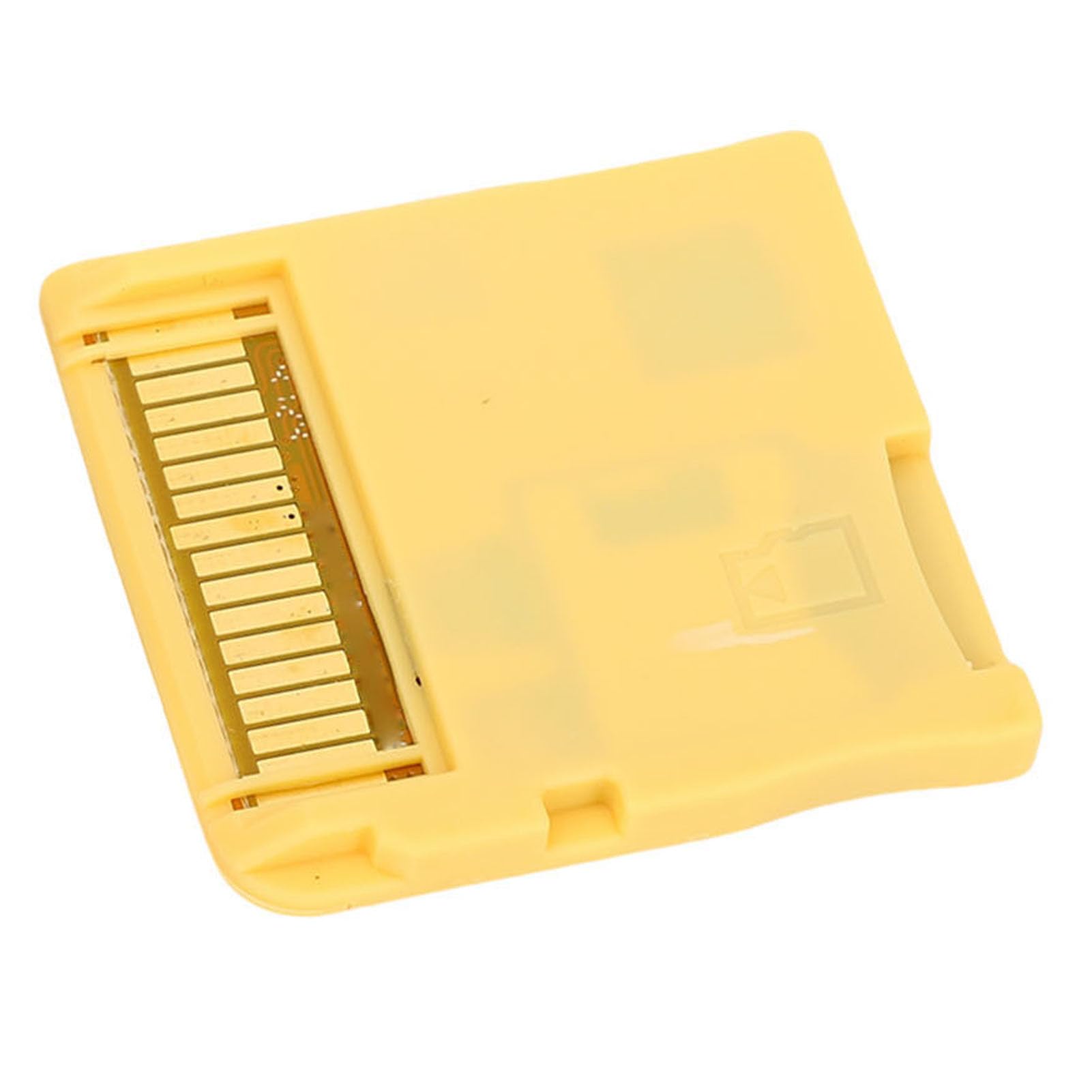 Lazmin112 2025 R4 Carte mémoire de jeux vidéo, puce ASIC construite, carte flash avec lecteur, pour NDS/NDSL/NDSI/NDSI XL/2DS/3DS/3DS XL/Nouveau 3DS XL/2DS XL Doré