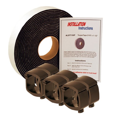 Amazon.com: API AC101BP6-LDTT150P Black Mounting Clamps & Topper Tape ...