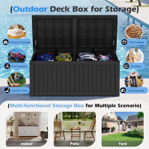 Image of Outdoor Storage Box Waterproof, 220 Gallon Deck Box for Patio Storage