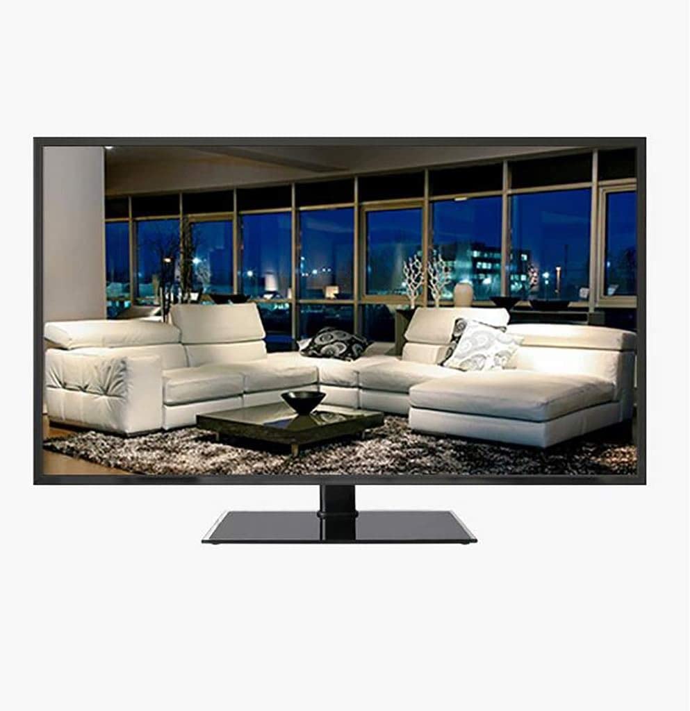 Supporto universale per TV – Design regolabile e salvaspazio per monitor a schermo piatto e TV, ideale per uso domestico e ufficio