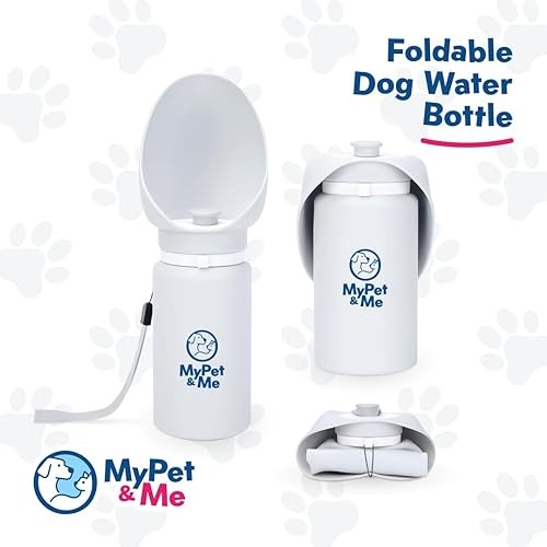 Miniatura 6 de My Pet & Me Botella de agua plegable para perros al aire libre - Blanco - 18.6 fl oz18.5oz