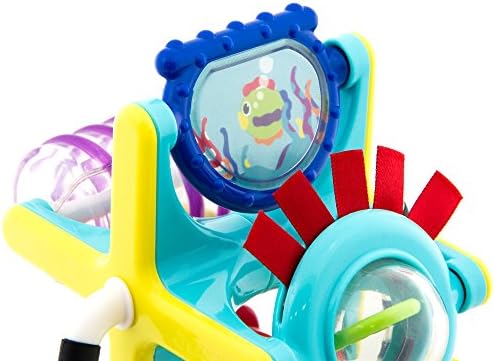 Sassy Fishy Fascination Station 2-in-1 Suction Cup High Chair Toy, Developmental Tray Toy for Early Learning, Ages 6+ Months - 3