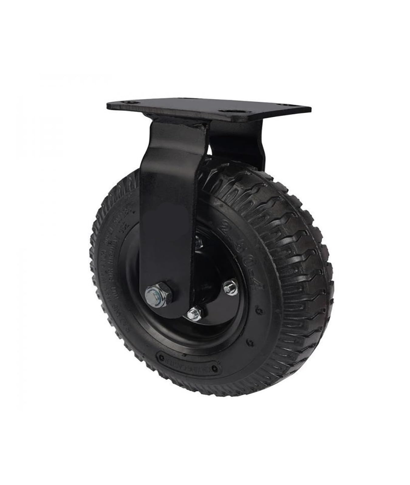MXXDMOPD 1 Piece 8-inch electrophoretic Inflatable Rubber Fixed casters Aerial Hotel Lobby Luggage cart