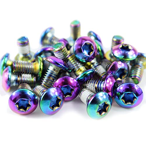 image for NEPIVDOS 25Pcs Bike Disc Brake Rotor Bolts M5 x 10mm Bicycle Rotor Scr