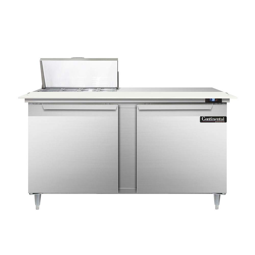 Designer Line Sandwich Unit by Continental Refrigerator – Metallic, Model DL60-8C