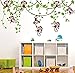 ufengke® Monos Lindos Enredaderas de Los Árboles Pegatinas de Pared, Vivero Habitación de Los Niños Removible Etiquetas de La Pared/Murales