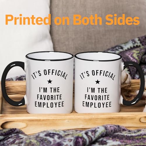 Taza de Cerámica Blanca 11oz para Empleados miniatura 6