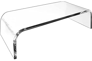 AMT Acrylic Computer Stand for Laptop, Monitor and Space Saving Riser
