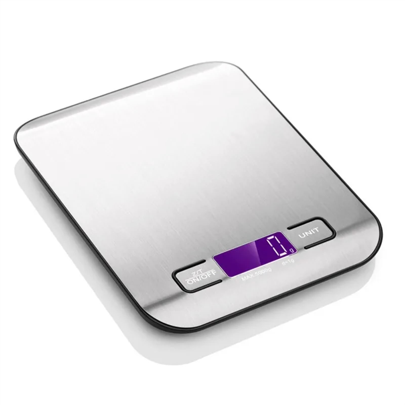Balance de cuisine Balance de cuisine, balance alimentaire portable en acier inoxydable, balance numérique à batterie, balance alimentaire précise for la cuisine Fournitures de cuisine (Color : White