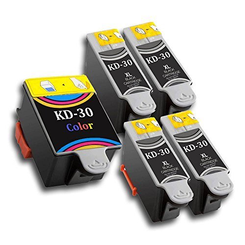 Cartouche compatible Kodak 30XL pack 5 Eurotone noir couleur imprimante ESP