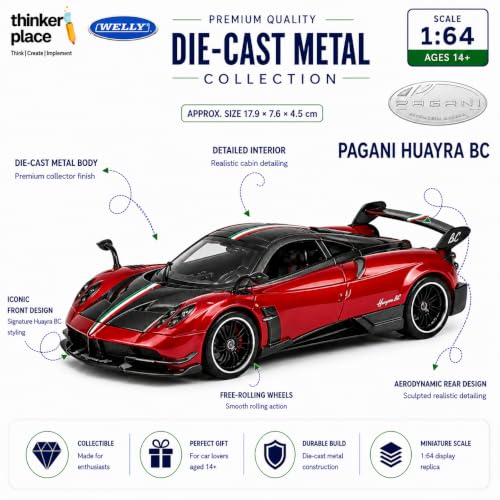 Image of Pagani Huayra Welly 1:64 Scale Die-Cast Metal Car