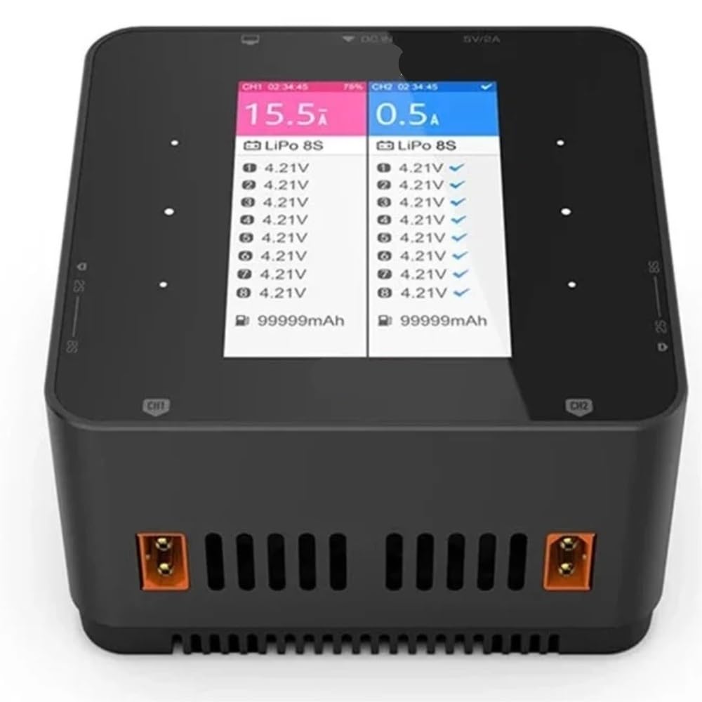 Caricabatterie Duo adatto for P30 1000W×2 30A×2 Caricatore/scaricatore di bilanciamento a doppio canale 1 batterie LiPo 8S, droni RC
