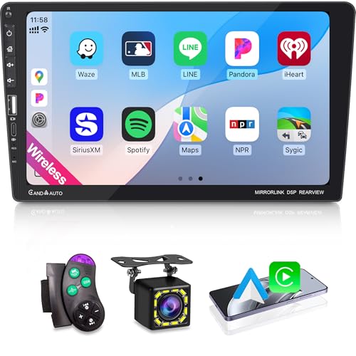 9 Inch Single DIN Car Stereo Radio Wireless Apple CarPlay